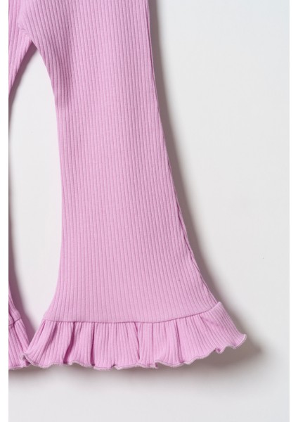 Kız Çocuk Fırfırlı Ispanyol Paça Tayt modelleri