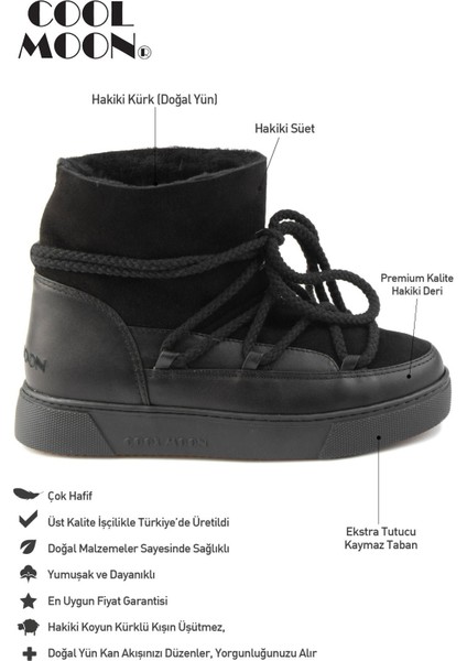 Hakiki İçi Kürk Bayan Sneaker 355050