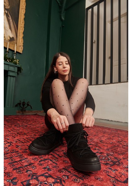 Hakiki İçi Kürk Bayan Sneaker 355050
