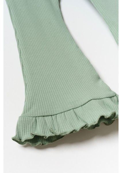 Kız Çocuk Fırfırlı Ispanyol Paça Tayt fiyatları