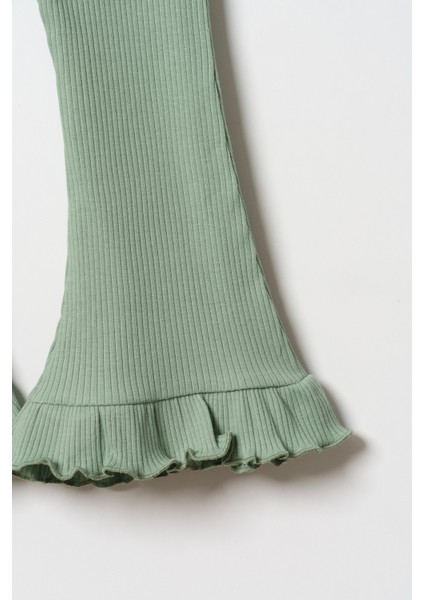 Kız Çocuk Fırfırlı Ispanyol Paça Tayt modelleri