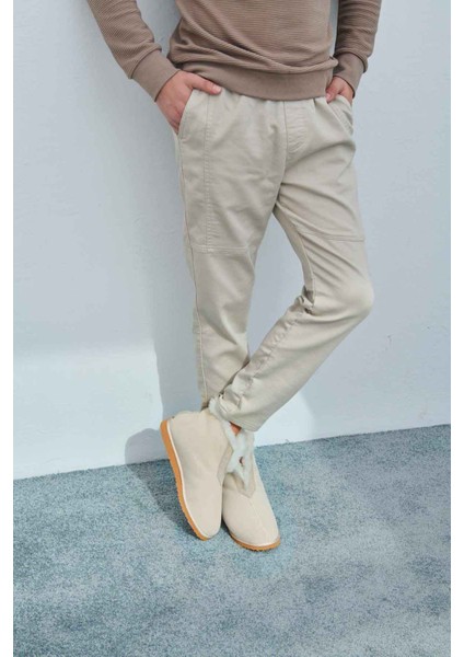 Hakiki Süet İçi Kürklü Unisex Panduf 191200