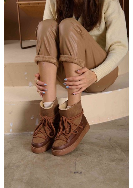 Hakiki İçi Kürk Bayan Sneaker 355050 fırsatları