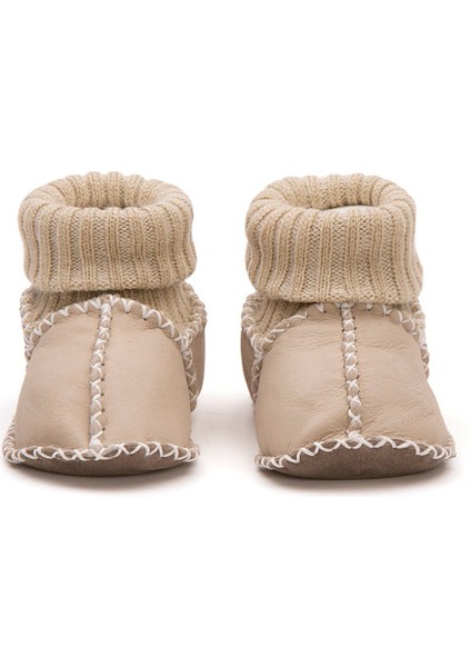 Hakiki Kürklü Çoraplı Bebek Patiği 141117 modelleri