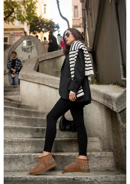 Topuk Detaylı Kadın Mini Bot 191132 fırsatları