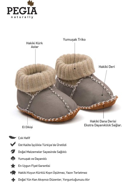 Hakiki Kürklü Bebek Patiği 141204 fiyatları