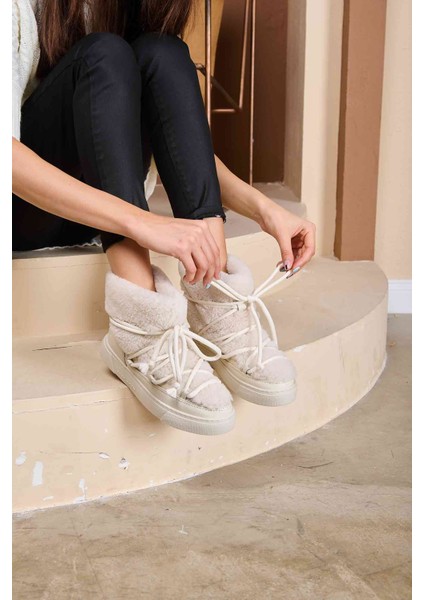 Hakiki Kürklü Kadın Sneakers 355067 fırsatları