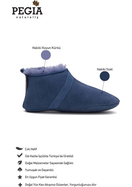 Kürklü Unisex Panduf 191203