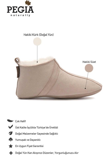 Kürklü Unisex Panduf 191203