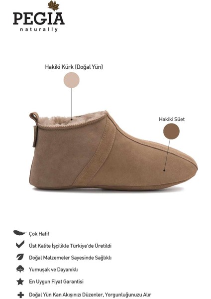 Kürklü Unisex Panduf 191203