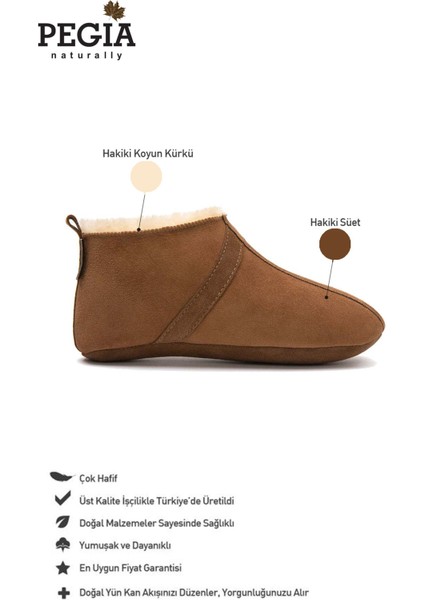 Kürklü Unisex Panduf 191203