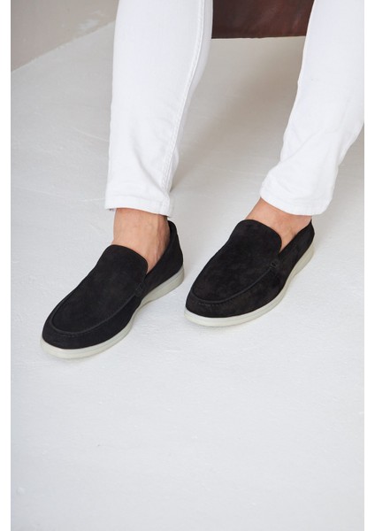 Hakiki Süet Erkek Düz Loafer 500911 modelleri