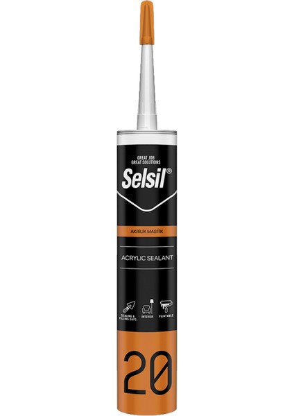 Akrilik Mastik Beyaz 500 gr