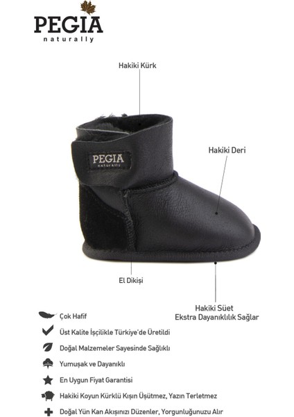 Hakiki Kürklü Cırtlı Bebek Patiği 141221 fiyatları