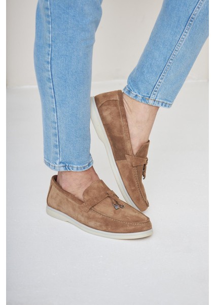 Hakiki Süet Erkek Tokalı Loafer 500910 modelleri