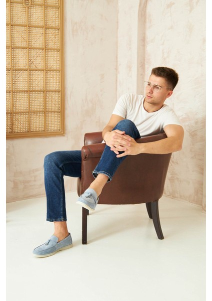 Hakiki Süet Erkek Tokalı Loafer 500910