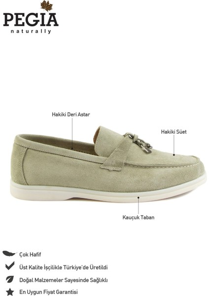 Hakiki Süet Erkek Tokalı Loafer 500910