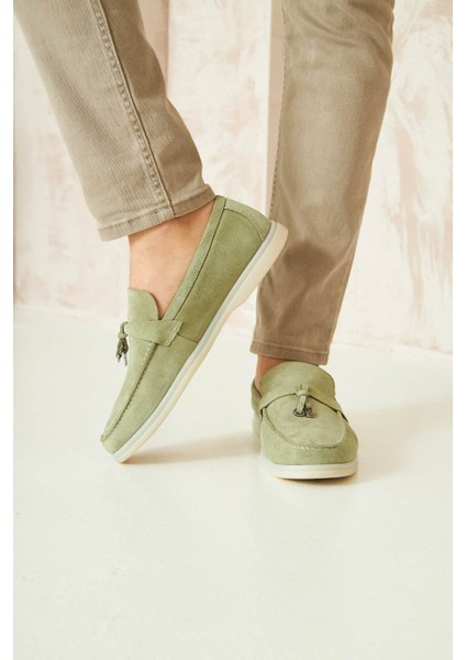 Hakiki Süet Erkek Tokalı Loafer 500910