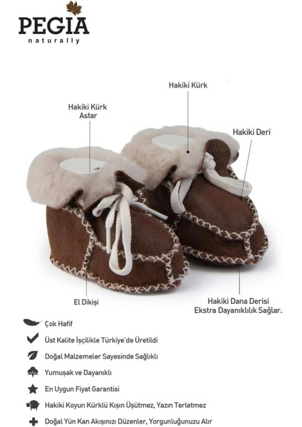 Hakiki Kürklü Bebek Patiği 141212 fiyatları