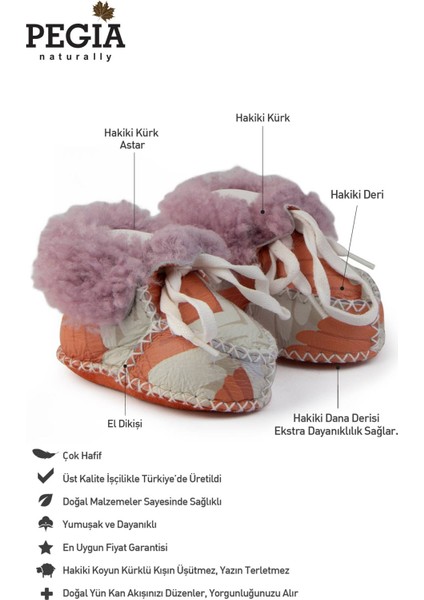 Hakiki Kürklü Bebek Patiği 141213 fiyatları