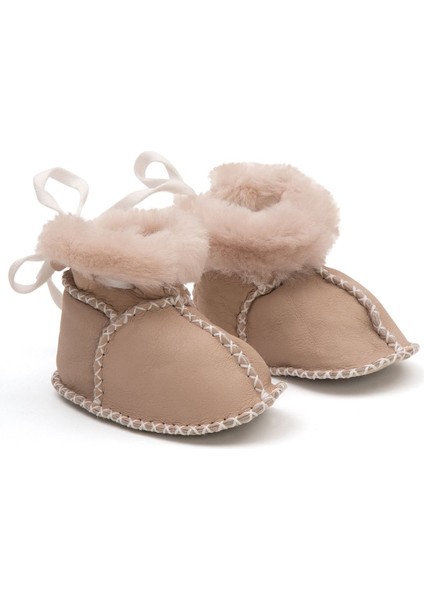 Hakiki Kürklü Bebek Patiği 141205