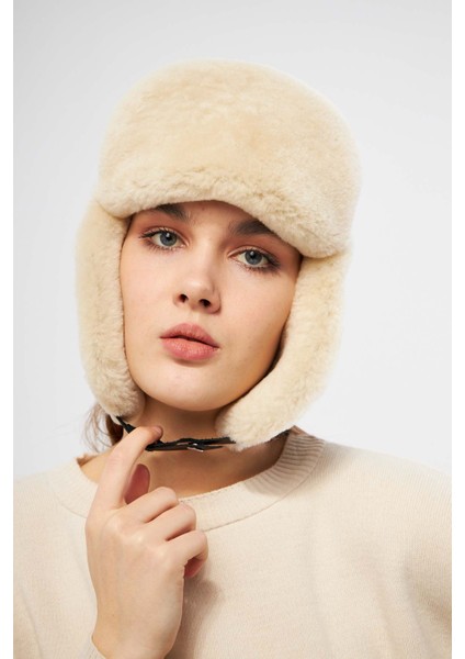 Hakiki Kürklü Unisex Şapka 23SP01 modelleri