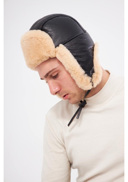 Hakiki Kürklü Unisex Şapka 23SP03 fırsatları