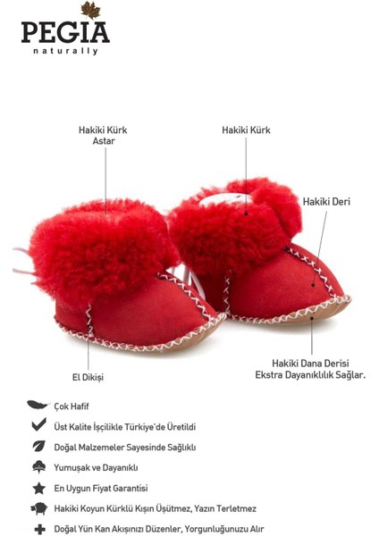 Hakiki Kürklü Bebek Patiği 141113 fiyatları
