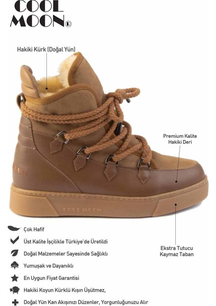 Kürkl Süet Bağcıklı Kadın Bot 365060