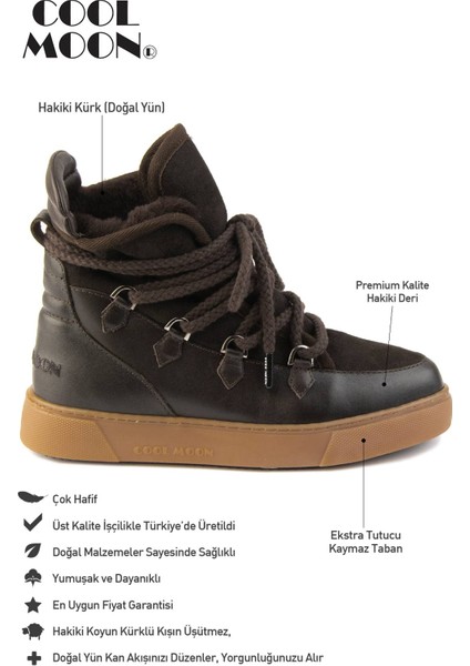 Kürkl Süet Bağcıklı Kadın Bot 365060