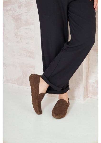 Hakiki Süet Erkek Loafer Ayakkabı 500901