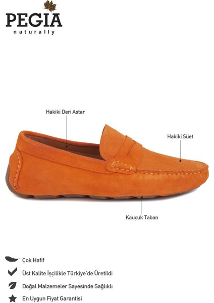 Hakiki Süet Erkek Loafer Ayakkabı 500901