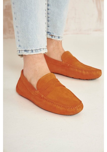 Hakiki Süet Erkek Loafer Ayakkabı 500901