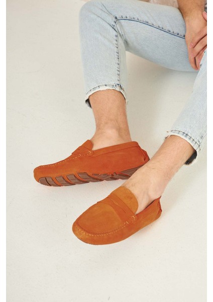 Hakiki Süet Erkek Loafer Ayakkabı 500901