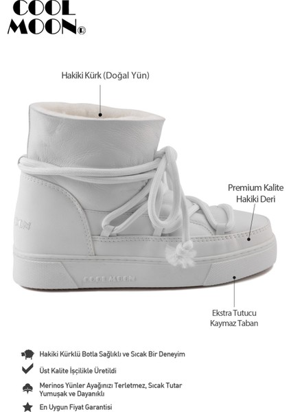 Hakiki Kürklü Kadın Sneaker 355077