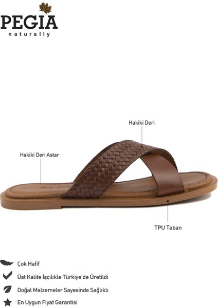 Kadın Bantlı Deri Terlik DG6014 fiyatları