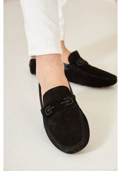 Hakiki Süet Erkek Tokalı Loafer 500909
