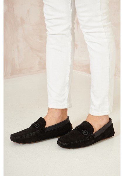 Hakiki Süet Erkek Tokalı Loafer 500909