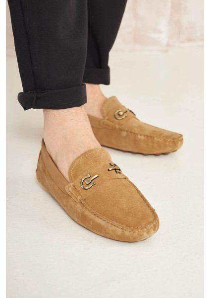Hakiki Süet Erkek Tokalı Loafer 500909