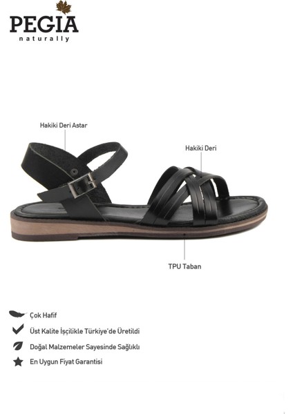 Kadın Deri Sandalet DG6006
