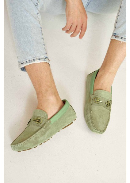 Hakiki Süet Erkek Tokalı Loafer 500909