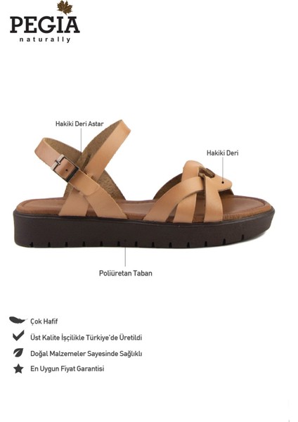 Kadın Deri Sandalet DG6004