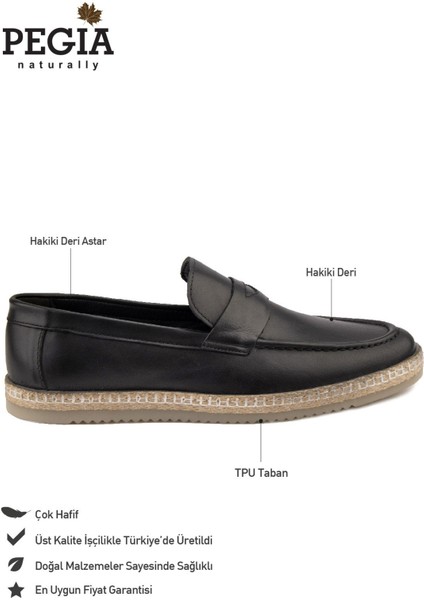 Erkek Deri Espadril Ayakkabı DG5004