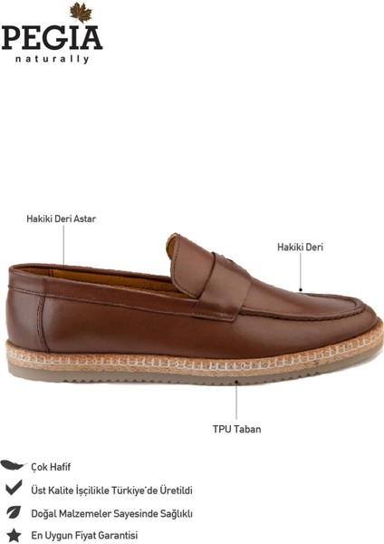 Erkek Deri Espadril Ayakkabı DG5004
