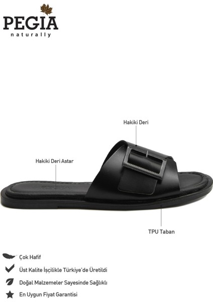 Kadın Tokalı Deri Terlik DG6017 fiyatları