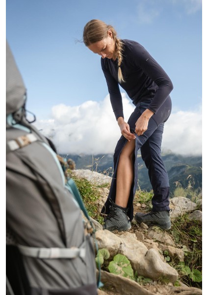 Forclaz Kadın Modüler Outdoor Trekking Pantolonu - Mavi - Mt500 modelleri