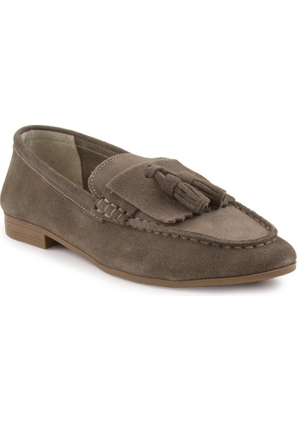 Kadın Süet Loafer Ayakkabı DG6028