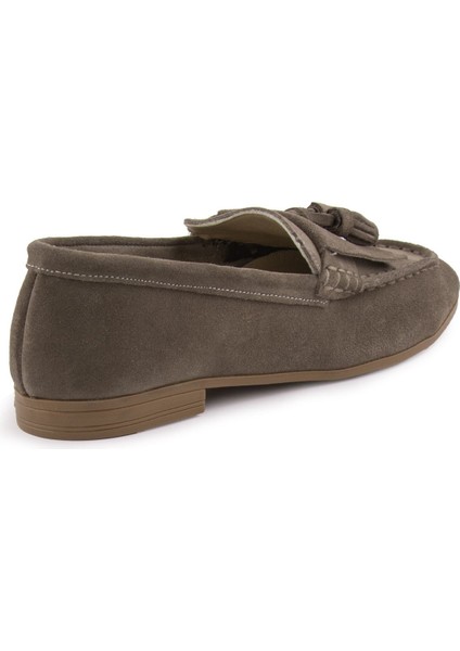 Kadın Süet Loafer Ayakkabı DG6028
