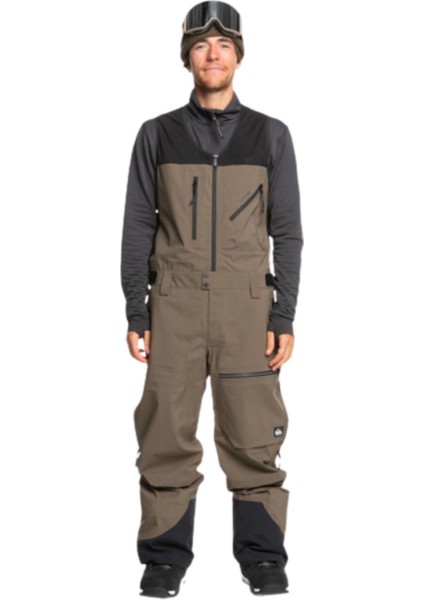 Quıksılver Highline Pro 3l Gore-Tex Bib Erkek Snowboard Pantolonu Haki