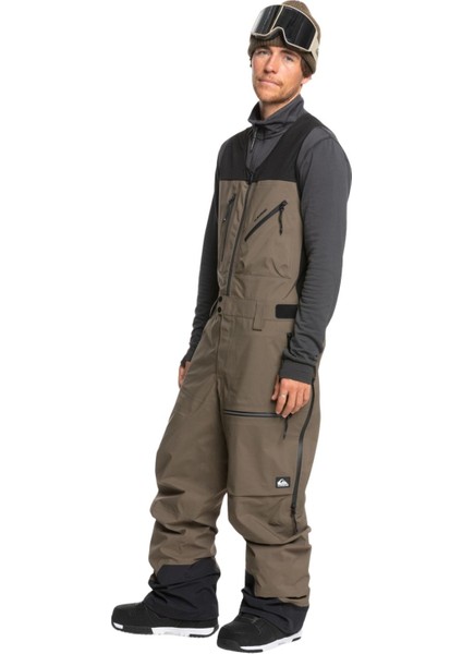 Quıksılver Highline Pro 3l Gore-Tex Bib Erkek Snowboard Pantolonu Haki